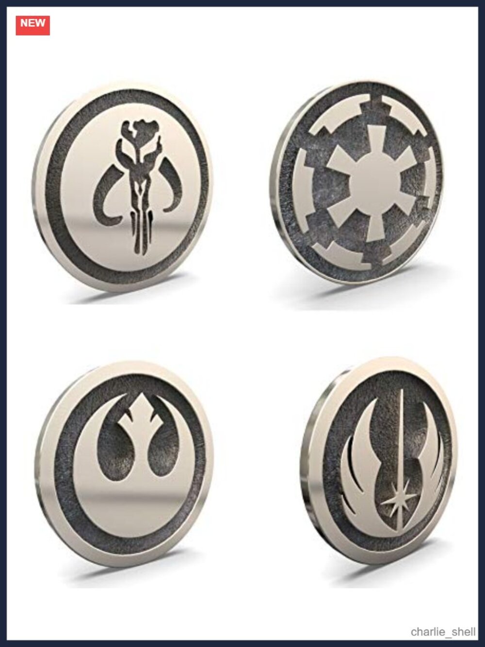 Galactic Empire Rebel Alliance Jedi Order Symbol Badge Pin Accessories